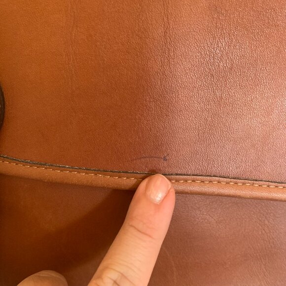 VTG COACH Metropolitan Briefcase 5180 Shoulder Bag British Tan Leather Brown - Picture 2 of 14